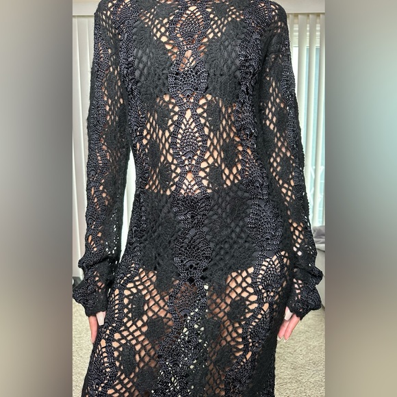 LONG CROCHETED KNIT DRESS LIMITES EDITION - Picture 13 of 13